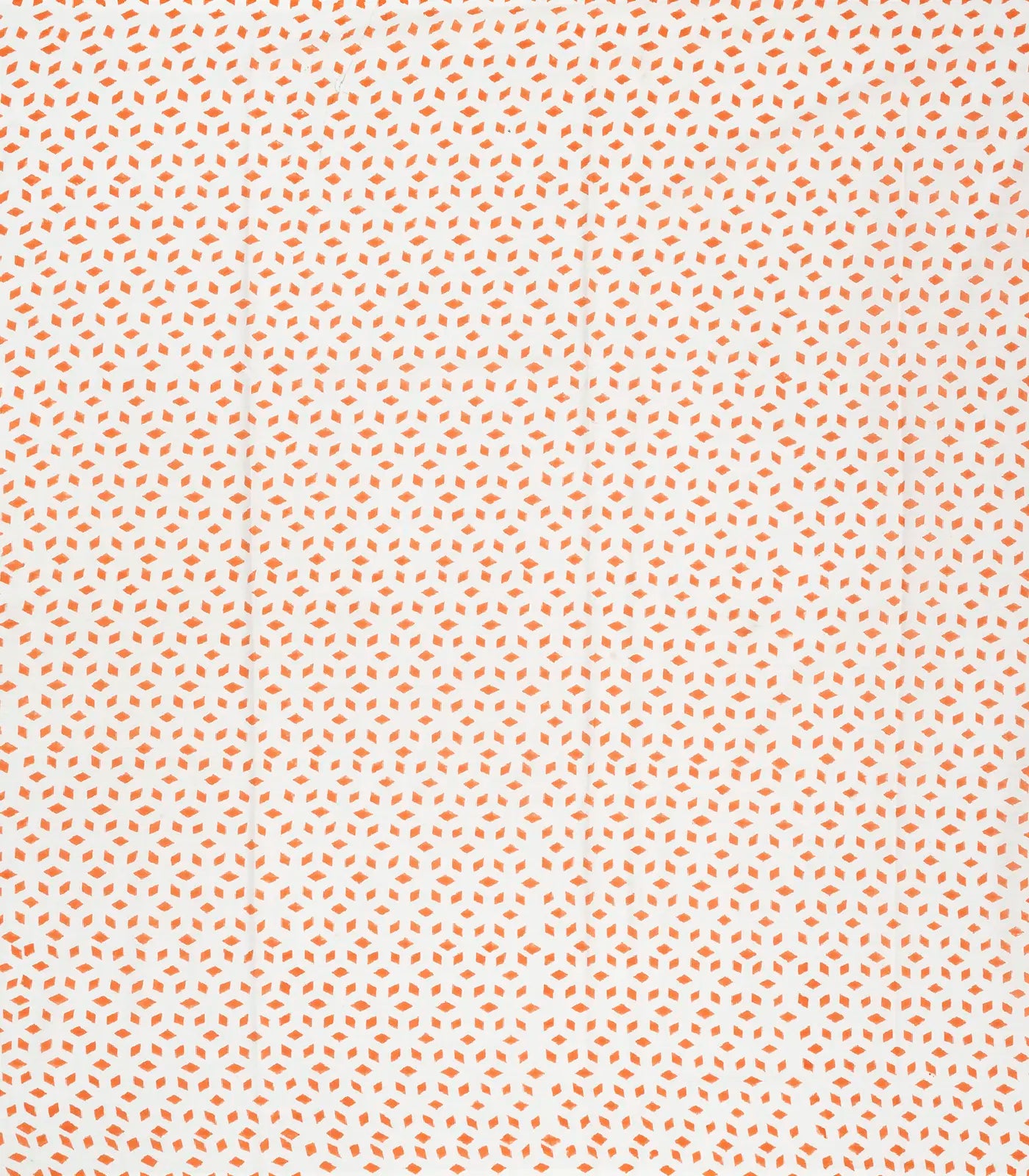 White Woven Jaipur Cotton Saree With Mustard Printed Lotus Motifs