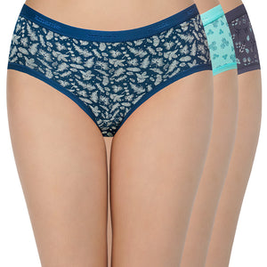 Print Low Rise Hipster Panties (Pack of 3)