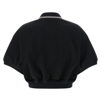 T By Alexander Wang Intarsia Collar Polo Shirt