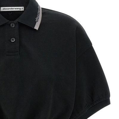 T By Alexander Wang Intarsia Collar Polo Shirt