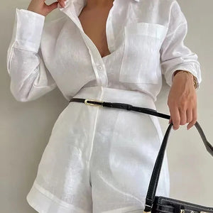 Filo Summer Two Piece Linen Coord Set