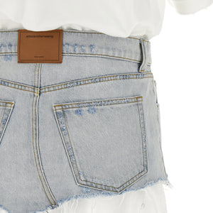 Alexander Wang Denim Skirt Polo Dress