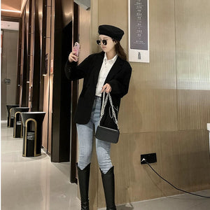 Drobe Premium Leather Boots with Heel