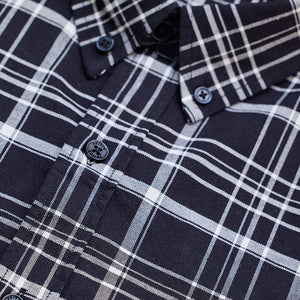 Charcoal Grey Checks Regular Fit Shirt