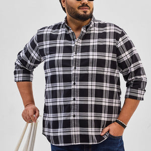 Black Checks Regular Fit Shirt