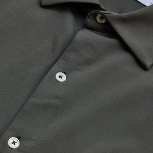 Olive Regular Fit Stretch Shirt