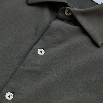 Olive Regular Fit Stretch Shirt