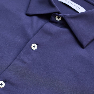 Navy Regular Fit Stretch Shirt