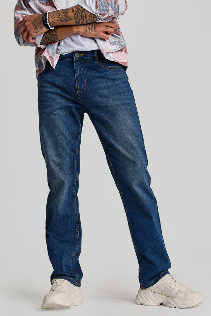 Blue Straight Fit Jeans