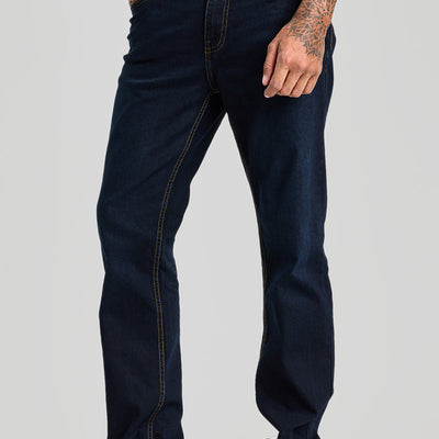 Navy Straight Fit Jeans