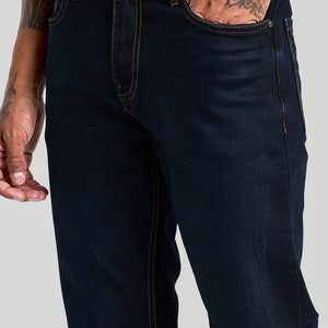 Navy Straight Fit Jeans