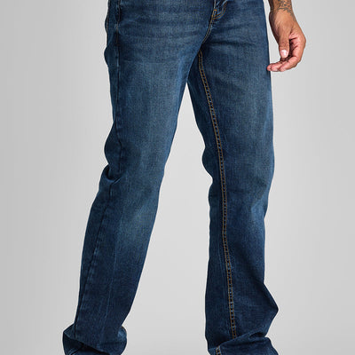 Indigo Straight Fit Jeans