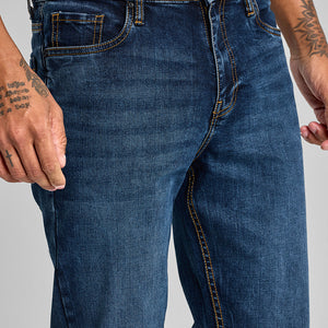 Indigo Straight Fit Jeans