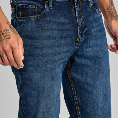 Indigo Straight Fit Jeans