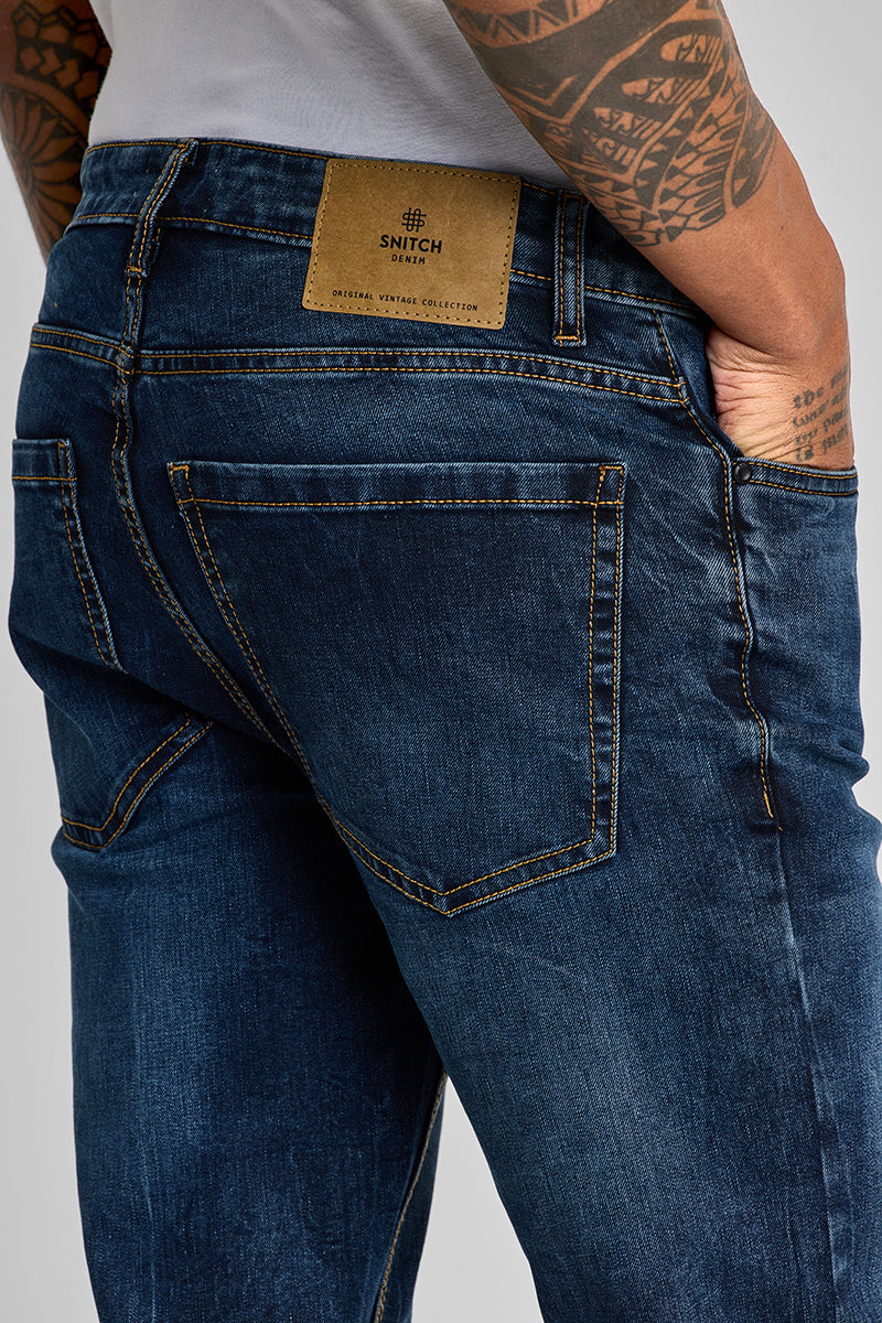 Indigo Straight Fit Jeans