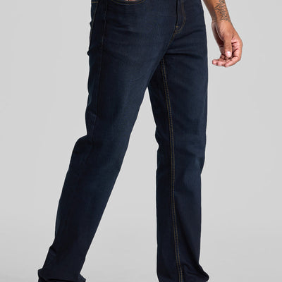 Navy Straight Fit Jeans