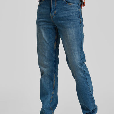 Dark Blue Straight Fit Jeans