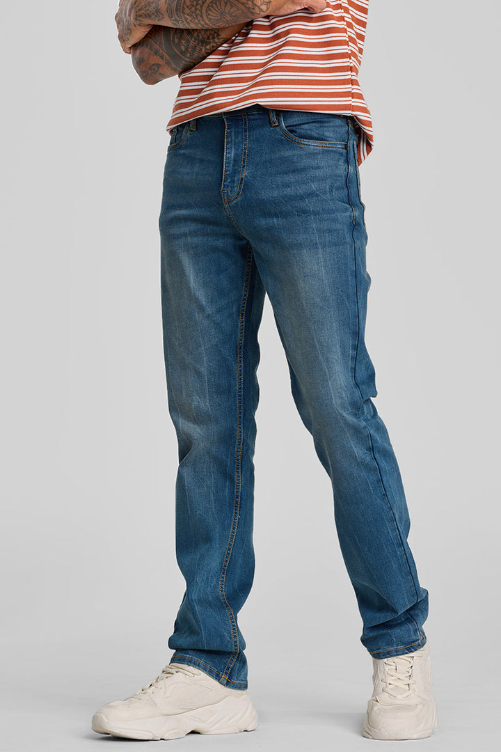 Dark Blue Straight Fit Jeans