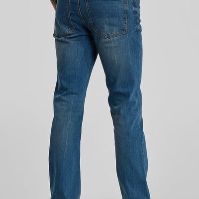 Dark Blue Straight Fit Jeans