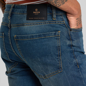 Dark Blue Straight Fit Jeans