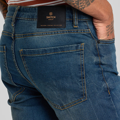 Dark Blue Straight Fit Jeans