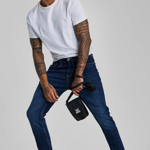 Navy Tapered Fit Jeans
