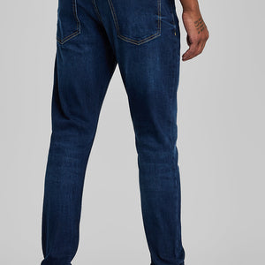 Navy Tapered Fit Jeans