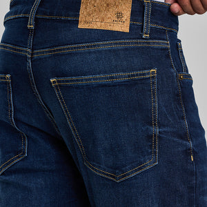 Navy Tapered Fit Jeans
