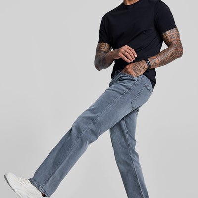 Grey Bootcut Jeans