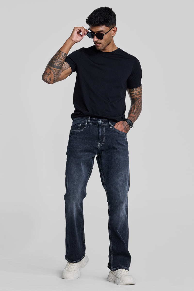 Navy Bootcut Jeans