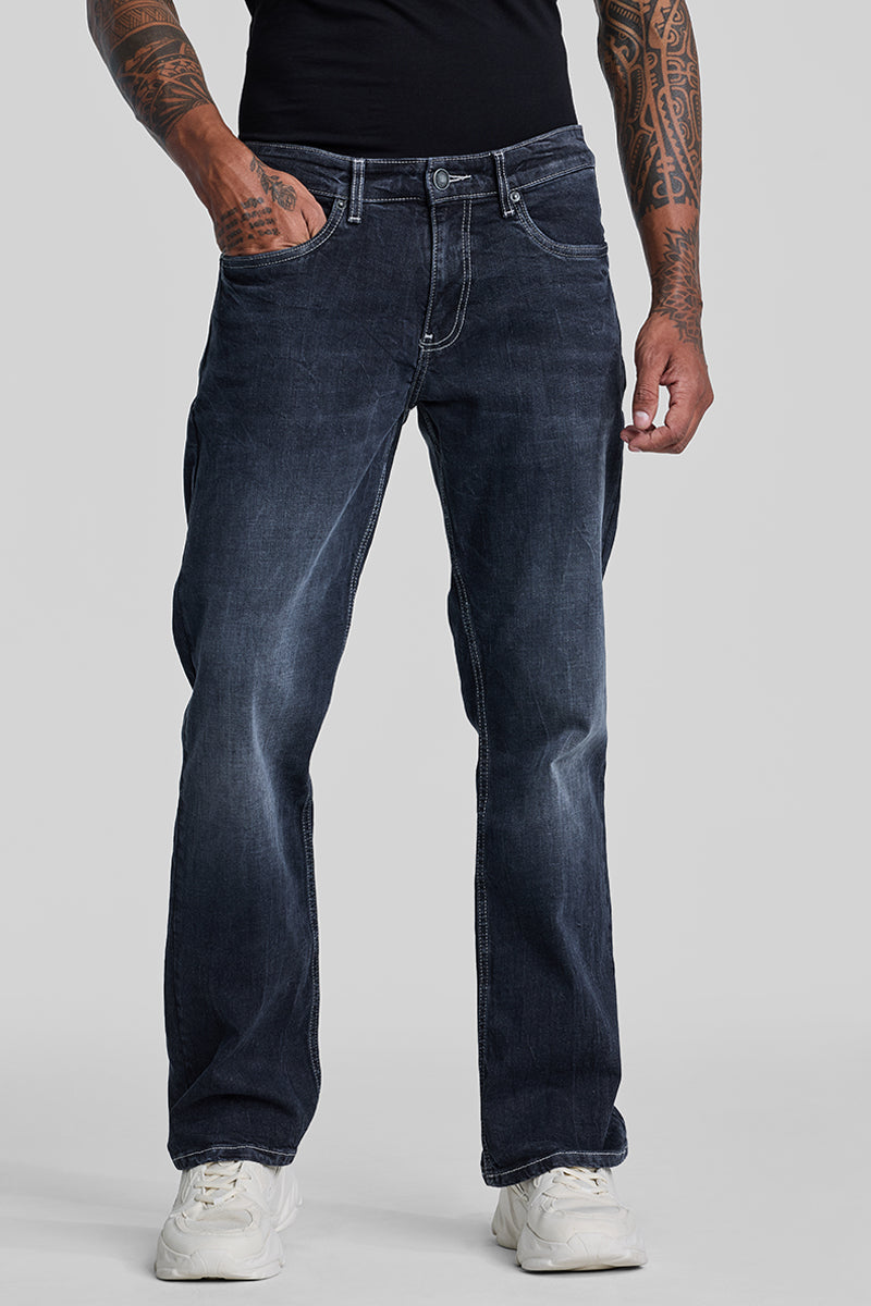 Navy Bootcut Jeans