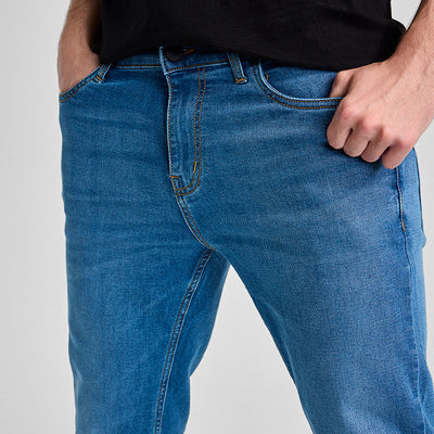 Blue Tapered Fit Jeans
