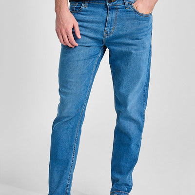 Blue Tapered Fit Jeans
