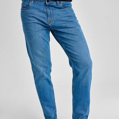 Blue Tapered Fit Jeans