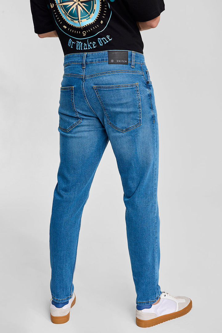 Blue Tapered Fit Jeans