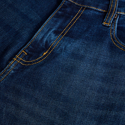 Dark Blue Tapered Fit Jeans