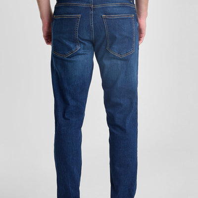 Dark Blue Tapered Fit Jeans