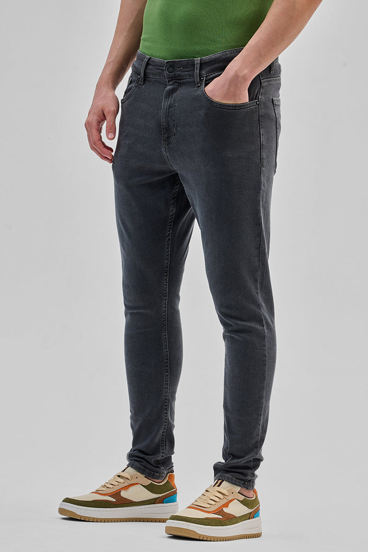 Charcoal Grey Skinny Fit Jeans