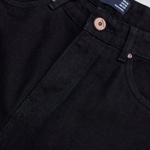 Black Distressed Loose Fit Jeans