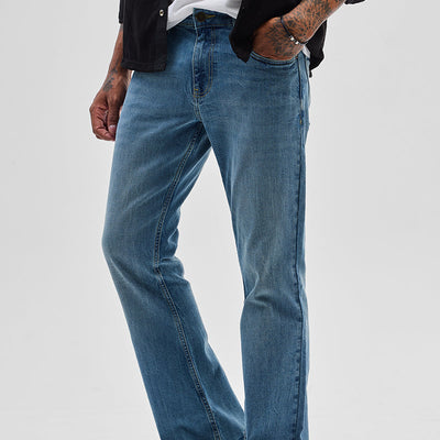 Blue Bootcut Jeans