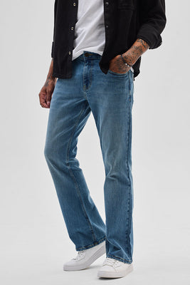 Blue Bootcut Jeans