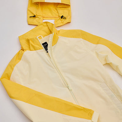 Yellow Colourblocked Ski Jacket
