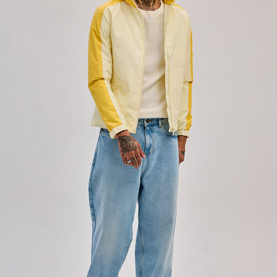 Yellow Colourblocked Ski Jacket