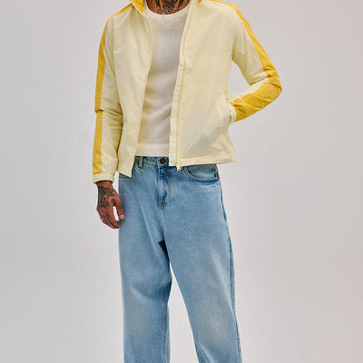 Yellow Colourblocked Ski Jacket