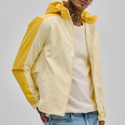 Yellow Colourblocked Ski Jacket