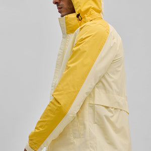 Yellow Colourblocked Ski Jacket