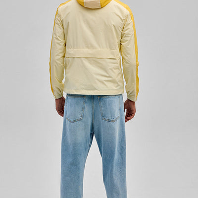 Yellow Colourblocked Ski Jacket