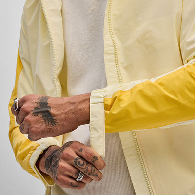 Yellow Colourblocked Ski Jacket