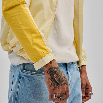 Yellow Colourblocked Ski Jacket
