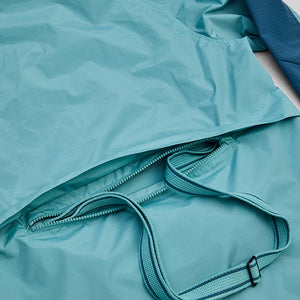 Turquoise Colourblocked Ski Jacket